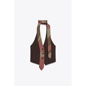ZARA CHOKER TIE VEST TOP